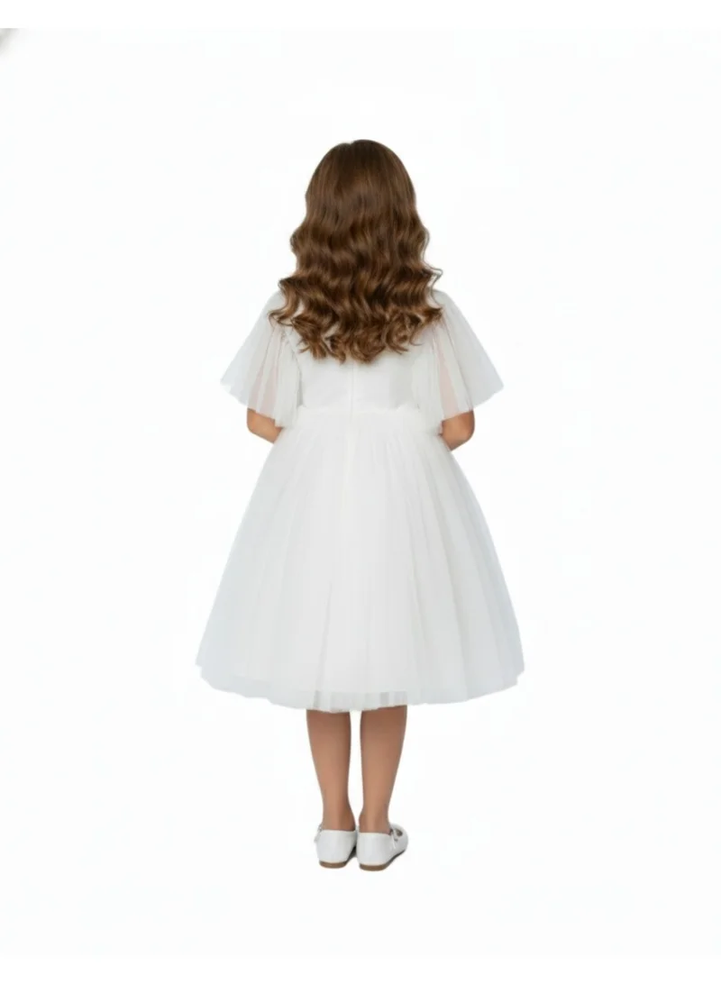 بيداني فستان سهرة أبيض لامع